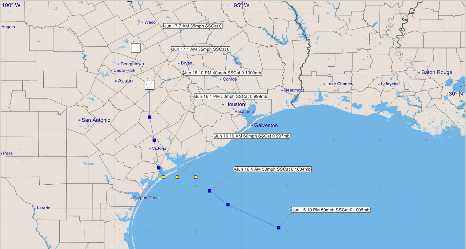 Tropical storm bill 2015